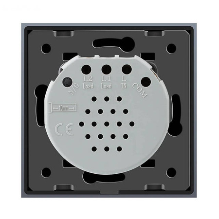 Podwójny dotykowy panel szklany w kolorze Różowym 2+1 (VL-C7012-67) LIVOLO