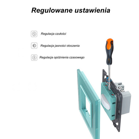 Czujnik ruchu z ramką czarną (VL-C700PIR-62) LIVOLO