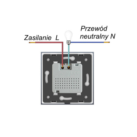 Czujnik ruchu z ramką czarną (VL-C700PIR-62) LIVOLO