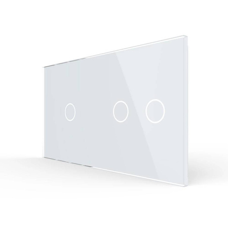 Podwójny panel szklany w kolorze różowym (7012-67) LIVOLO