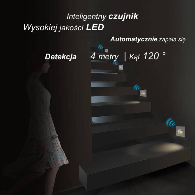 Oświetlenie schodowe z czujką ruchu (VL- LS-PIR-61) - Livolo