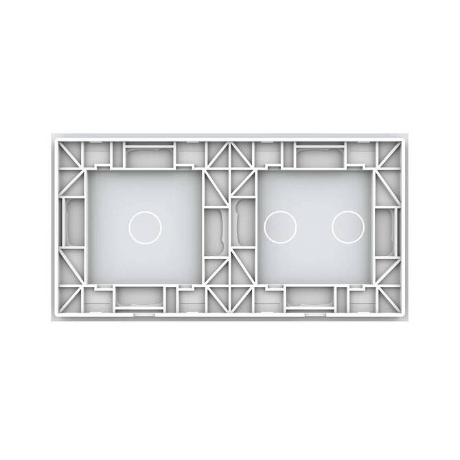 Podwójny panel szklany w kolorze niebieskim (7012-69) LIVOLO